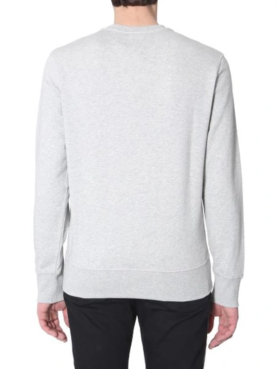 Shop Alexander Mcqueen Sweatshirt With Skull Patchwork Print In Grey
