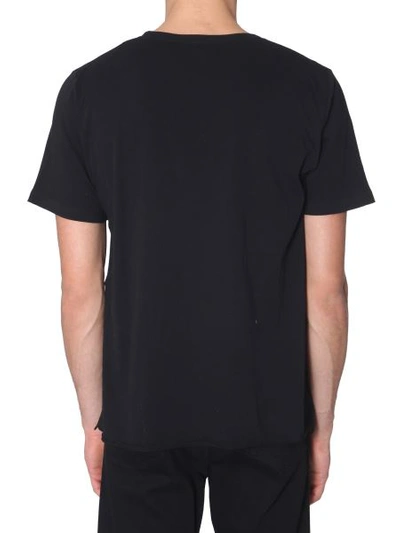 Shop Saint Laurent Roundneck T-shirt In Black