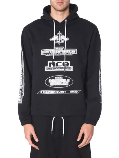 Shop Mcq By Alexander Mcqueen Hooded Sweatshirt In Black