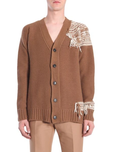 Shop N°21 V Collar Cardigan In Brown