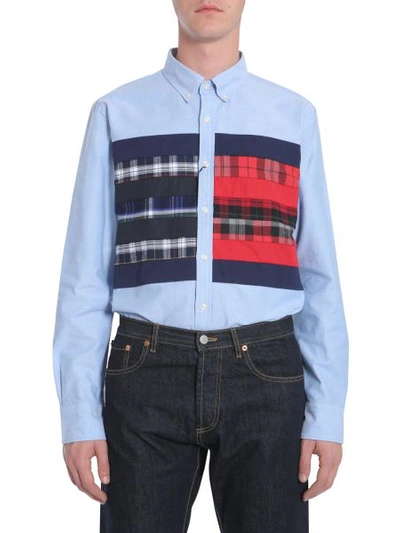 Shop Tommy Hilfiger Button Down Shirt In Blue