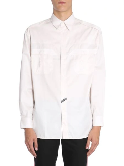Shop Givenchy Shirt With Pockets In Ivory