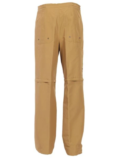 Shop Lanvin Wide Trousers In Beige