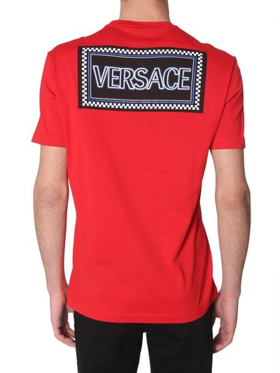 Shop Versace Crewneck T-shirt In Red