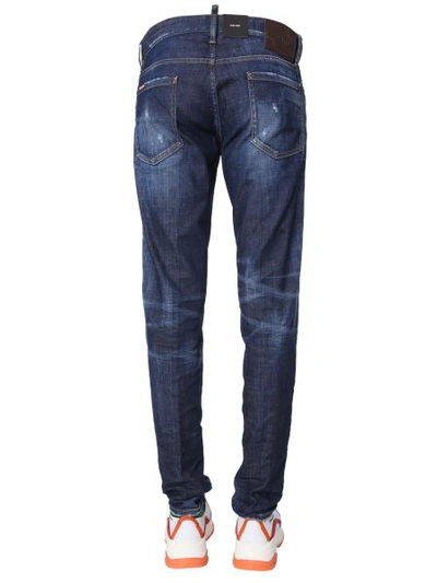 Shop Dsquared2 Jeans Slim Fit In Blue