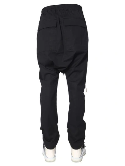 Shop Rick Owens Pants With Coulisse In Black