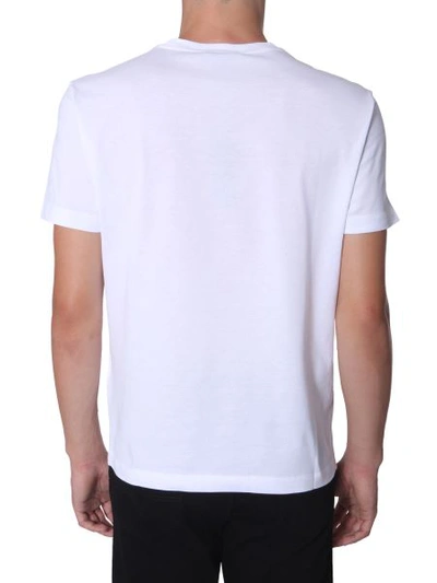 Shop Versace T-shirt With Embroidered Logo In White