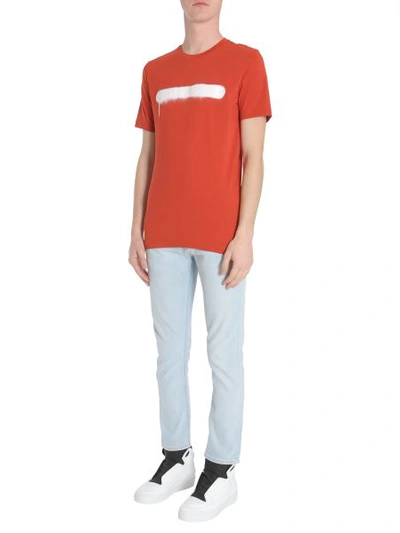 Shop Diesel Black Gold Ty-sprayline T-shirt In Red