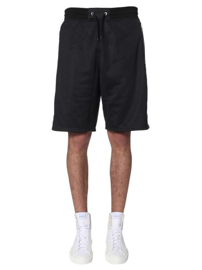 Shop Givenchy 4g Logo Band Shorts In Black