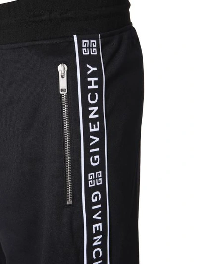 Shop Givenchy 4g Logo Band Shorts In Black