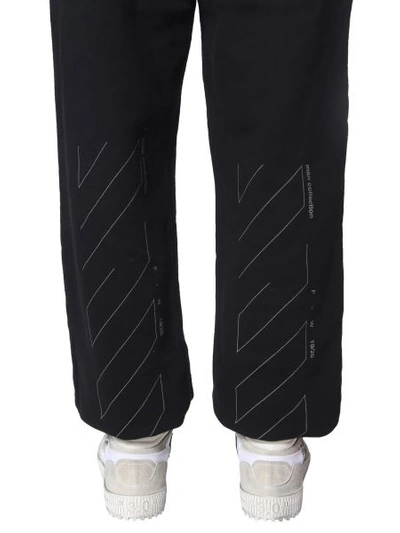 Shop Off-white "unfinished" Jogging Pants In Black