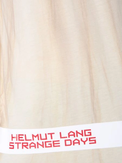 Shop Helmut Lang Round Neck T-shirt In Beige