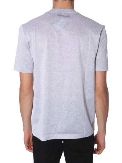 Shop Lanvin Crew Neck T-shirt In Grey