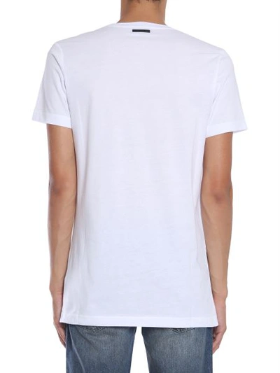 Shop Diesel Black Gold "tyrone-m11" T-shirt In White