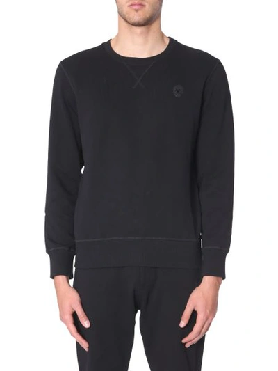 Shop Alexander Mcqueen Patch Skull Sweatshirt In Black