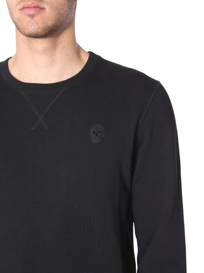 Shop Alexander Mcqueen Patch Skull Sweatshirt In Black