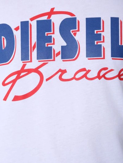 Shop Diesel T-diego-c2 T-shirt In White