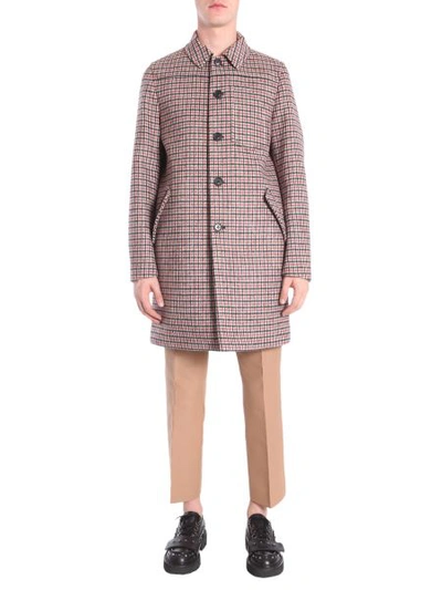 Shop N°21 Check Coat In Multicolour