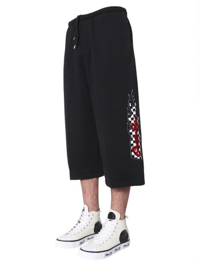 Shop Mcq By Alexander Mcqueen Cropped Trousers In Black