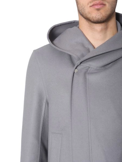 Shop Rick Owens Oversize Fit Parka In Grey