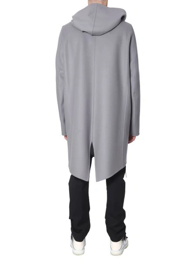 Shop Rick Owens Oversize Fit Parka In Grey