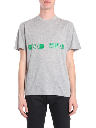 Shop Golden Goose "golden" T-shirt In Grey