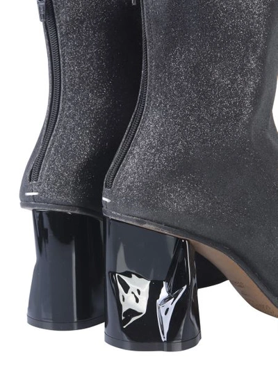 Shop Maison Margiela Boot With Crushed Heel In Black