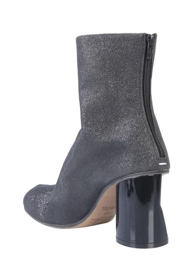 Shop Maison Margiela Boot With Crushed Heel In Black