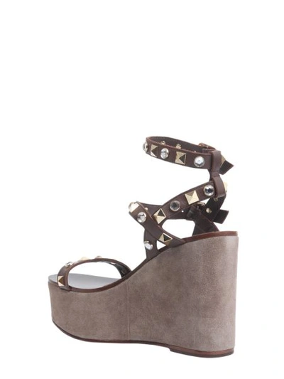 Shop Ash Touch Wedge Sandals In Black