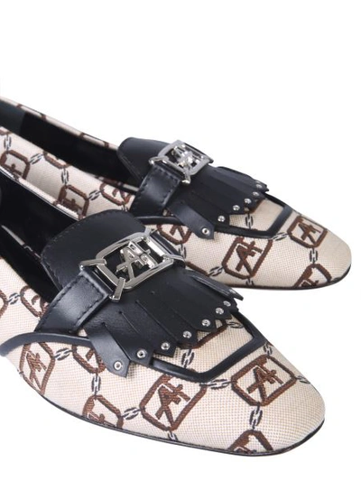 Alberta Ferretti Alberta Ferreti Logo Moccasin In Multicolour