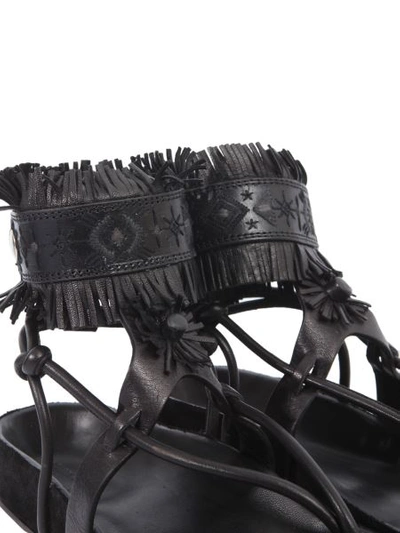 Shop Isabel Marant Eliby Sandals In Black