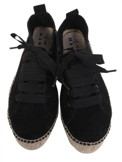 Shop Manebi Hamptons Flatform Sneakers In Black