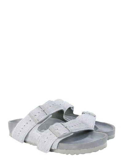 Shop Rick Owens Arizona Birkenstock Sandals In Grey