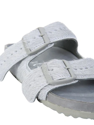 Shop Rick Owens Arizona Birkenstock Sandals In Grey
