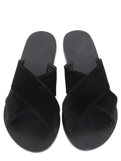 Shop Ancient Greek Sandals Thais Sandals In Black
