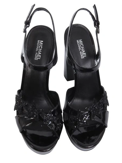 Shop Michael Michael Kors Lexie Sandals In Black