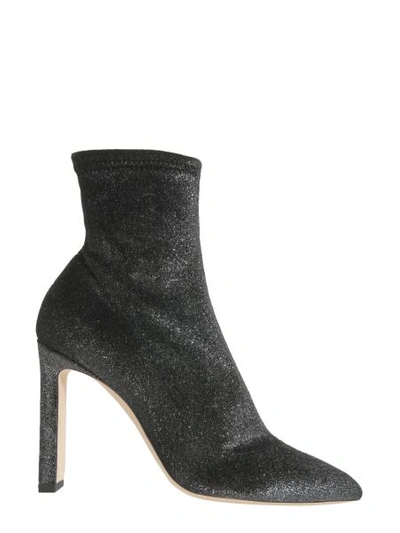Shop Jimmy Choo Louella Ankle Boots In Charcoal