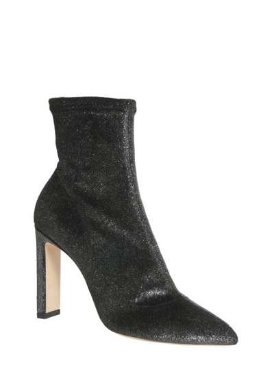 Shop Jimmy Choo Louella Ankle Boots In Charcoal