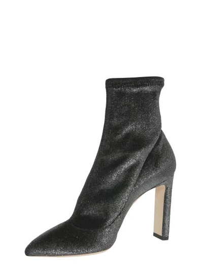 Shop Jimmy Choo Louella Ankle Boots In Charcoal