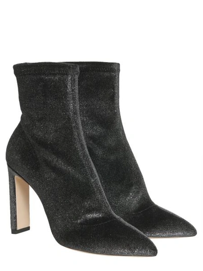 Shop Jimmy Choo Louella Ankle Boots In Charcoal