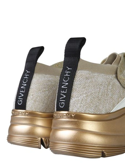 Shop Givenchy Sock Jaw Sneaker In Gold