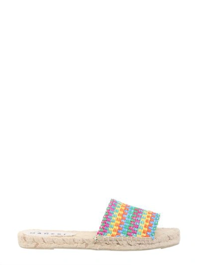 Shop Manebi Yucatan Slide Sandals In Multicolour