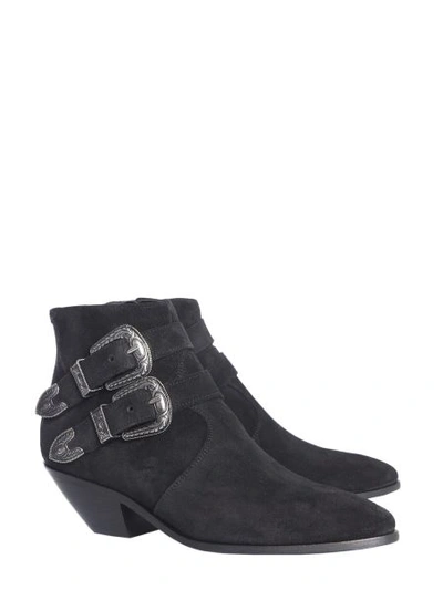 Shop Saint Laurent Texano Boots In Black