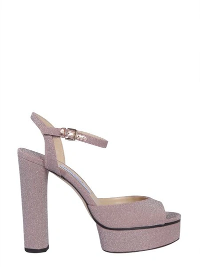 Shop Jimmy Choo Peachy Sandals In Pink