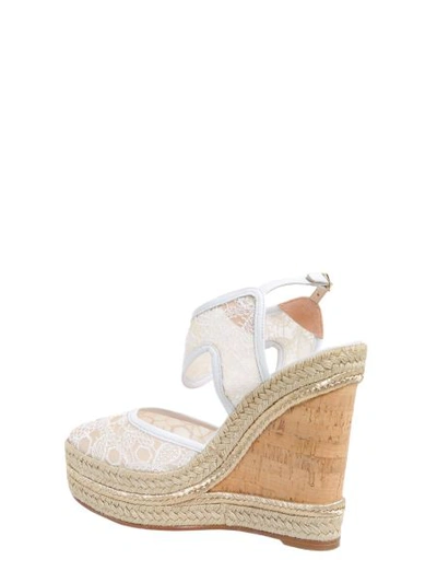 Shop Nicholas Kirkwood Leda Wedge Espadrilles In White