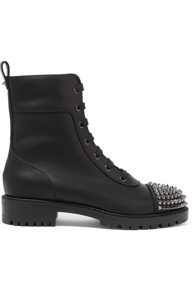 louboutin studded ankle boots