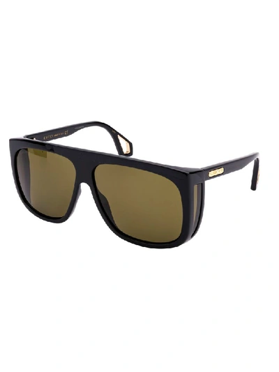 Shop Gucci Sunglasses In Black Black Green