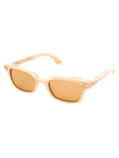 Shop Gucci Sunglasses In Beige Beige Brown