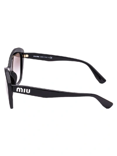 Shop Miu Miu Sunglasses In Black