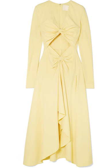 dion lee yellow dress